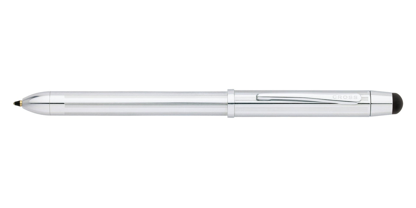 Tech3+ Lustrous Chrome Multifunction Pen by A.T. Cross with clip on Tampa Home & Garden Store