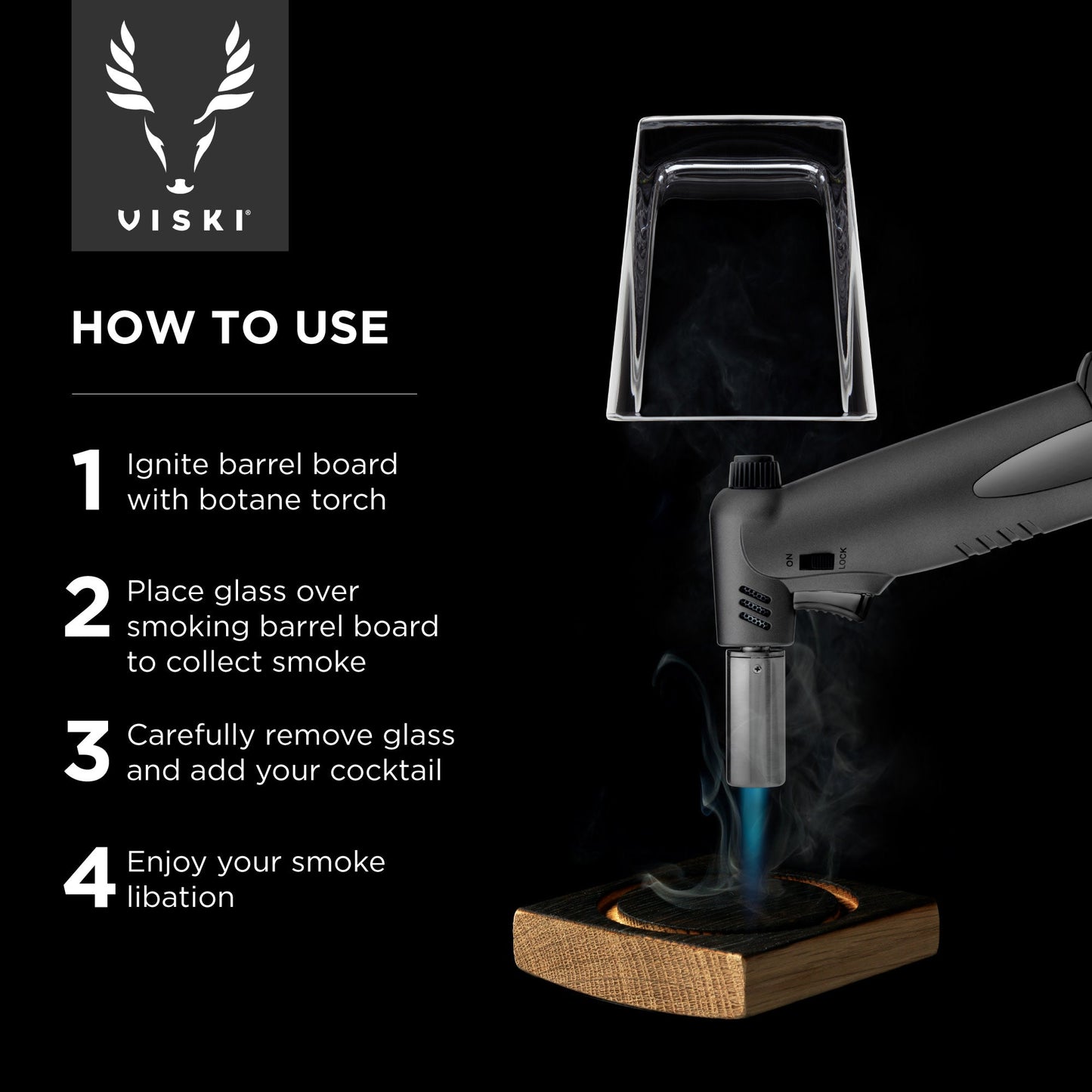 American Oak Barrel and Cocktail Smoker Kit