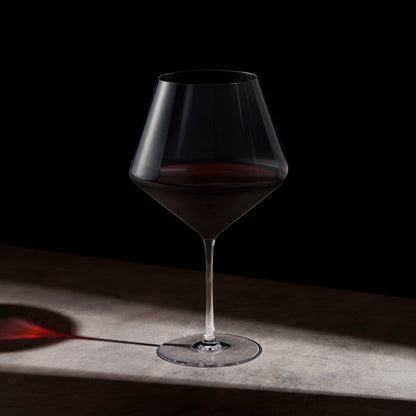 Liminal Crystal Burgundy Wine Glasses Set Of 4