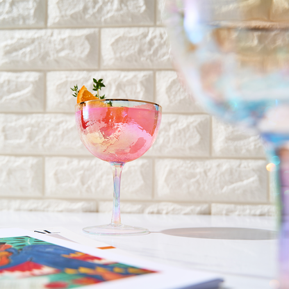 Dulce Champagne Coupe and Cocktail Glass Set
