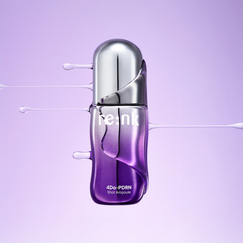 Ampoule Re:NK 4Do-PDRN Shot Ampoule 20ml, purple glass bottle, Seoulia face serums on Tampa Home & Garden Store