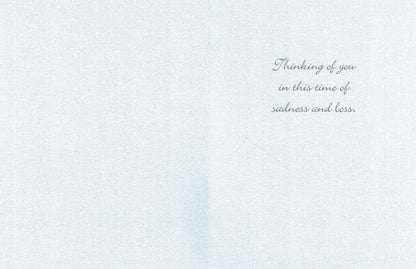 Carte de condoléances - Carte de sympathie : Lys blanc unique