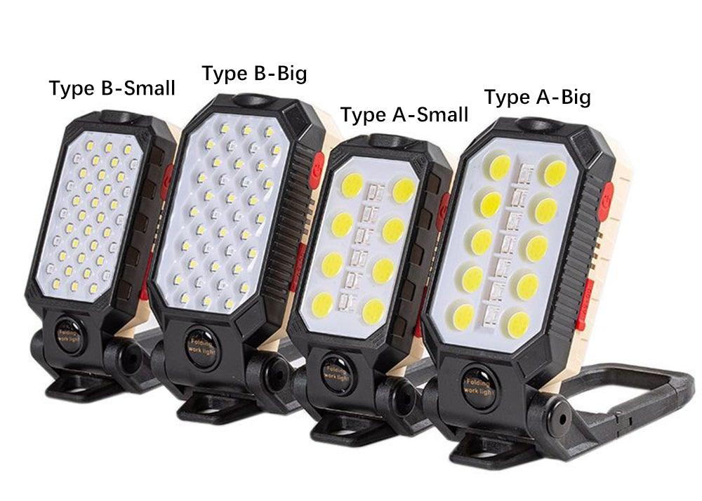 Stevvex USB LED rechargeable flashlights 4-pack (Type A/B, Small/Big) black/beige on Tampa Home & Garden Store