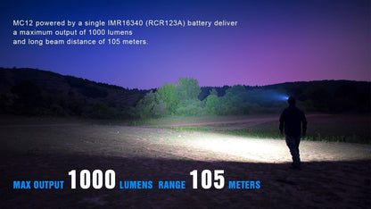 Stevvex ST4LMAQ129P headlamp; rechargeable Cree XP-L HI LED, 1000 lumens, 105 m range on Tampa Home & Garden Store