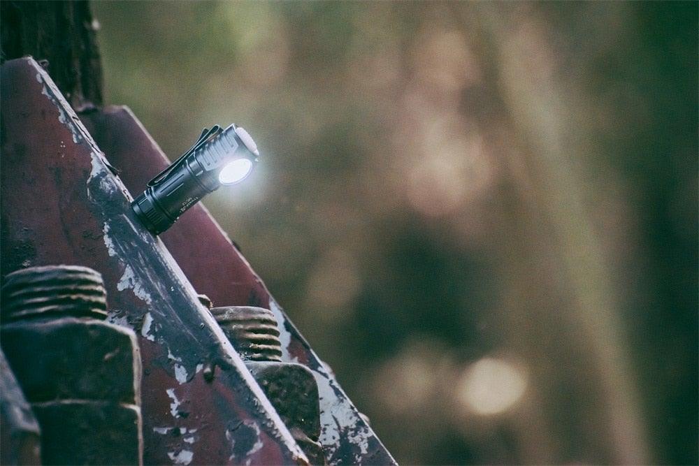 Stevvex rechargeable high-lumen LED flashlight, magnetic, water & impact resistant for outdoors on Tampa Home & Garden Store