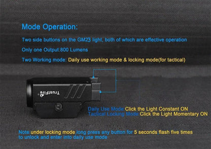 Rechargeable Spotlight Flashlight Waterproof
