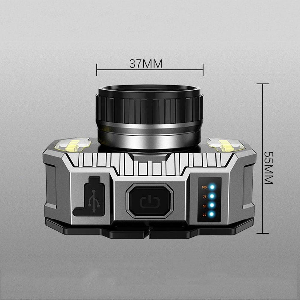 Stevvex ST4LMAPP190 LED headlamp, rechargeable high-lumen, waterproof camping headlight on Tampa Home & Garden Store