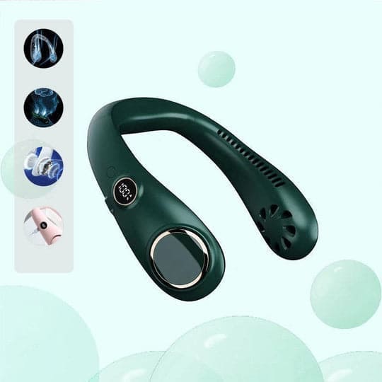Portable Neck Fan | Bladeless Design with Rechargeable Battery | Lightweight Cooling Solution for Instant Comfort
