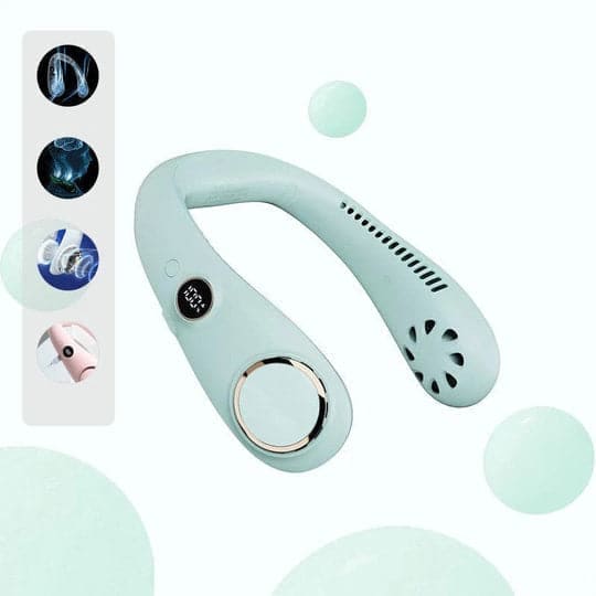 Portable Neck Fan | Bladeless Design with Rechargeable Battery | Lightweight Cooling Solution for Instant Comfort