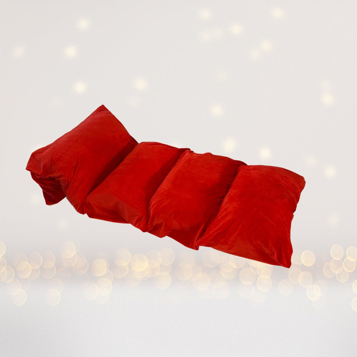 Red pillow bed floor lounger cushions for kids slumber party on Tampa Home & Garden Store
