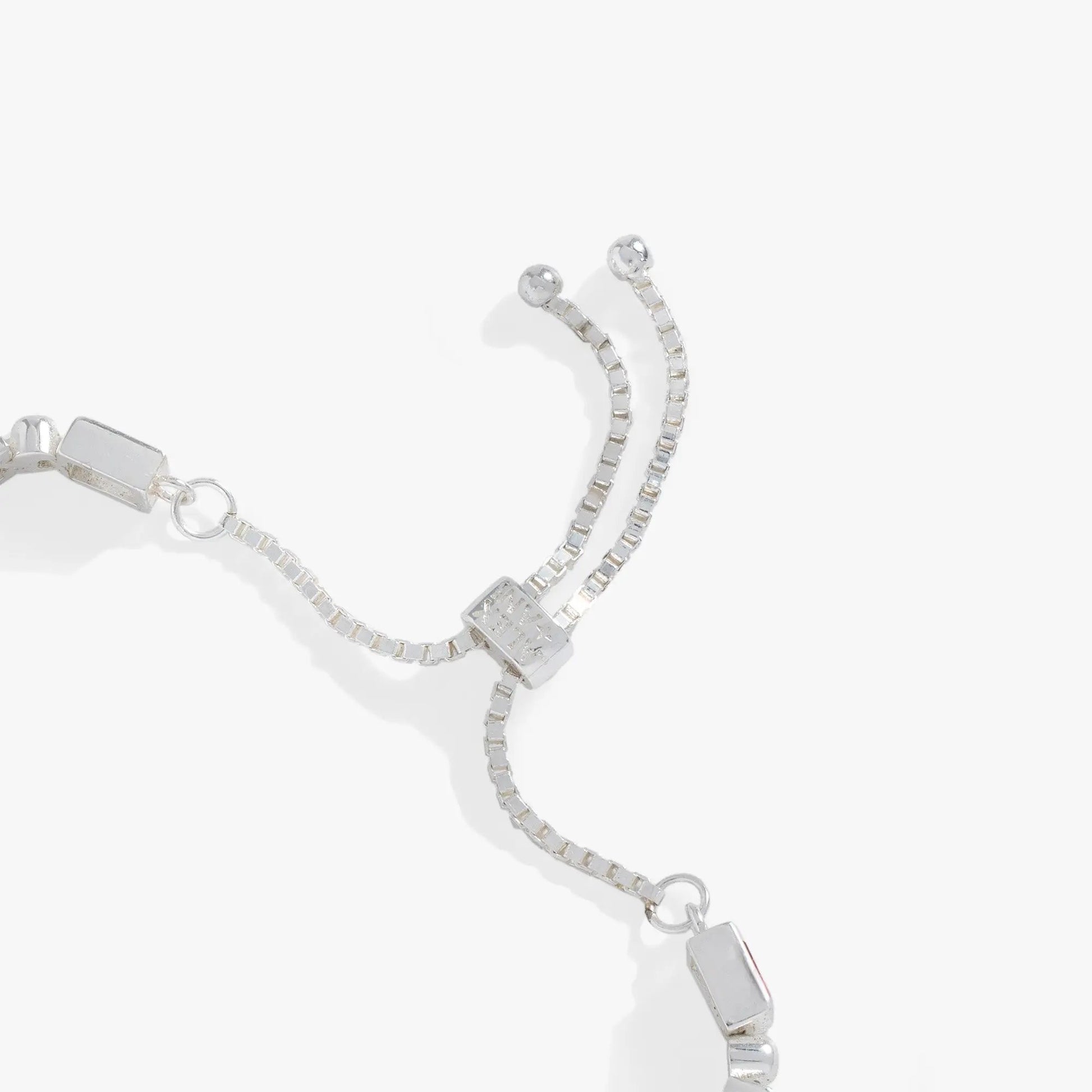 Bracelet Alex and Ani silver baguette bolo with square segmented chain and ball-end tips on Tampa Home & Garden Store