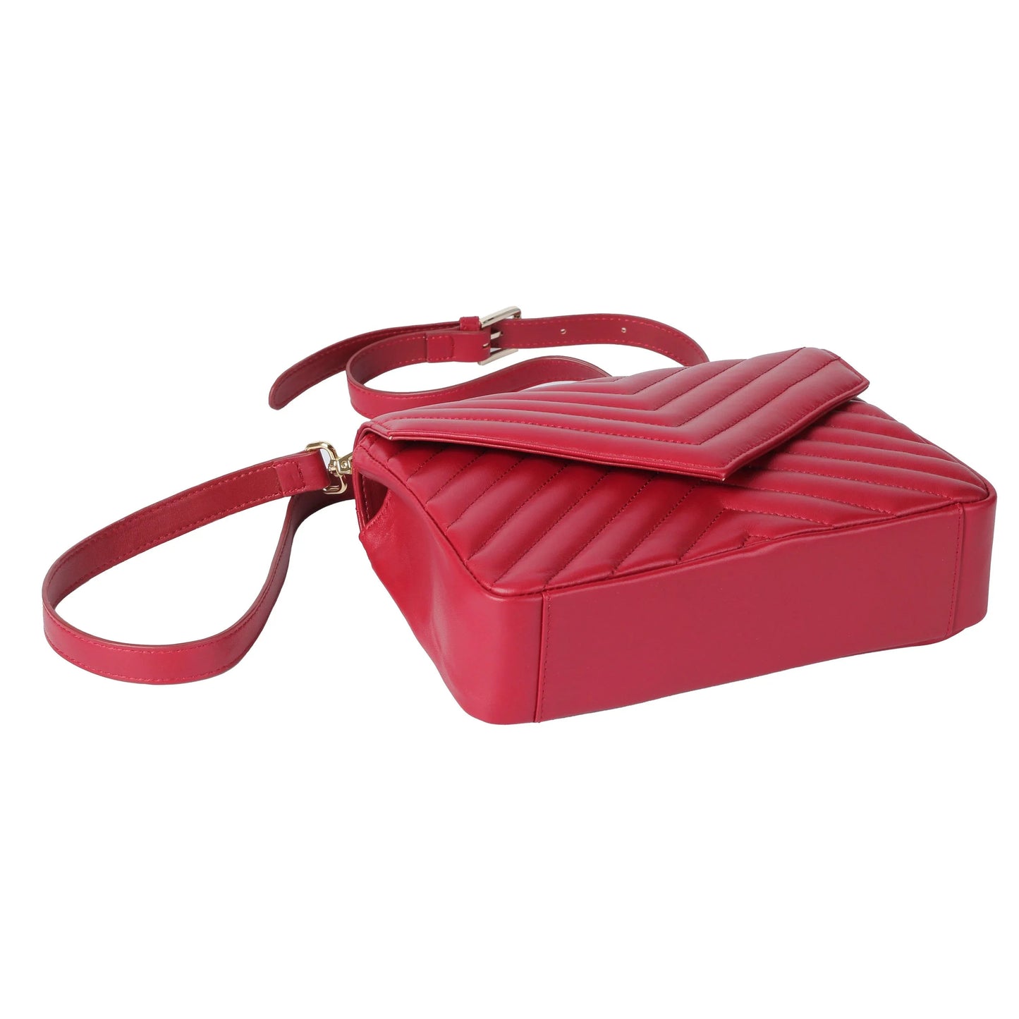 Soft Lambskin Flap Crossbody Bag – Quilted Leather Shoulder Purse
