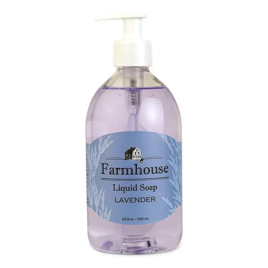 Sweet Grass Farm Lavender Hand Soap bottle with pump, lavender liquid, 16.9 oz on Tampa Home & Garden Store