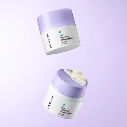 REJURAN Pore Tightening Cleansing Balm 50ml by Seoulia, pair of lilac-cap cleansing balms on Tampa Home & Garden Store