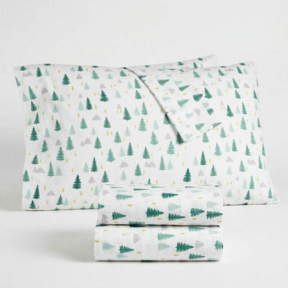Martha Stewart Collection 4 PC Full Sheet Set, Vanessa Jane, new with tags, green tree pattern on Tampa Home & Garden Store