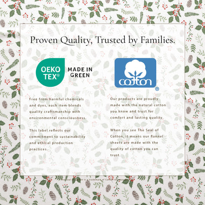 Turkish Cotton And Christmas Flannel Sheet Set