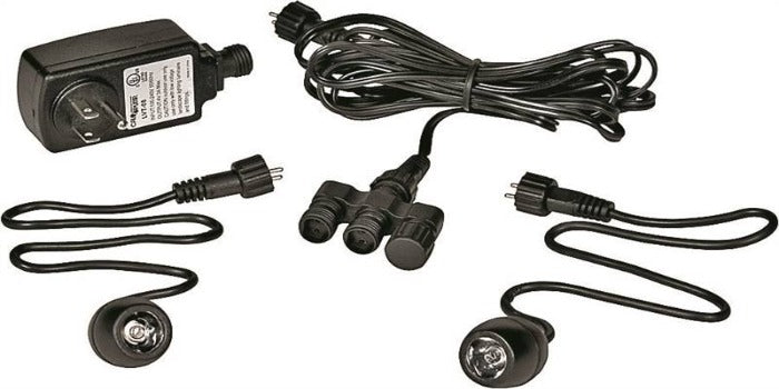Little Giant LED EggLite Cord fountain lighting kit with power adapter and two LED eggs on Tampa Home & Garden Store