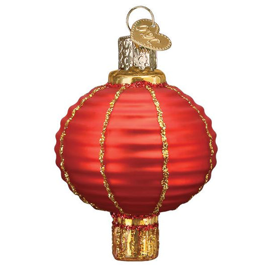 Chinese Lantern Glass Ornament - Tampa Home & Garden Store