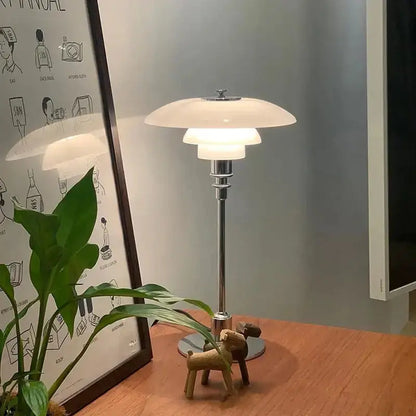 Retro Black Glass Shade Led Floor Lamp Nordic