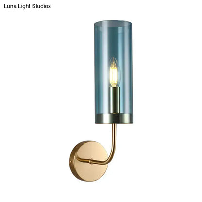 Retro Brass Wall Mount Lamp With Smoked Shade
