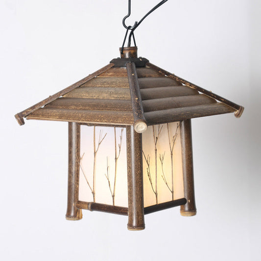 Retro Chinese Style Chandelier Tea Room Southeast Asia Chandelier Bamboo Lamp - Tampa Home & Garden Store