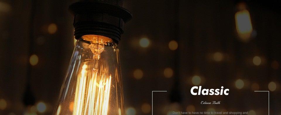 Stevvex retro Edison bulb with warm filament in clear glass on Tampa Home & Garden Store