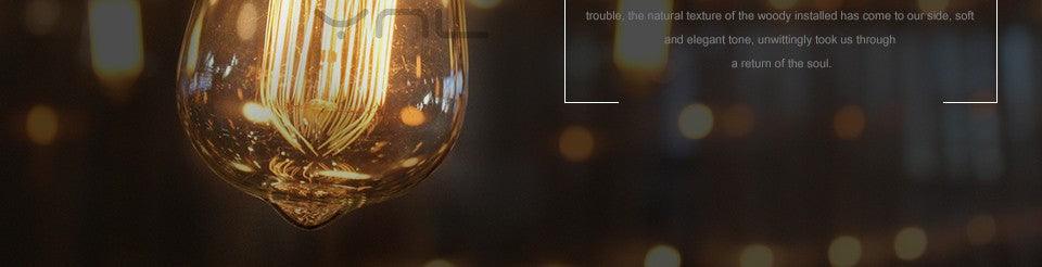 Stevvex Edison bulb glowing warm filament in amber light vintage ST64 E27 bulb on Tampa Home & Garden Store