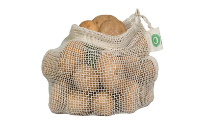 Organic Cotton Mesh Produce Bags and Reusable
