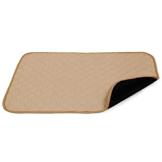 Stevvex reusable dog pee pad, beige waterproof training mat with honeycomb pattern on Tampa Home & Garden Store