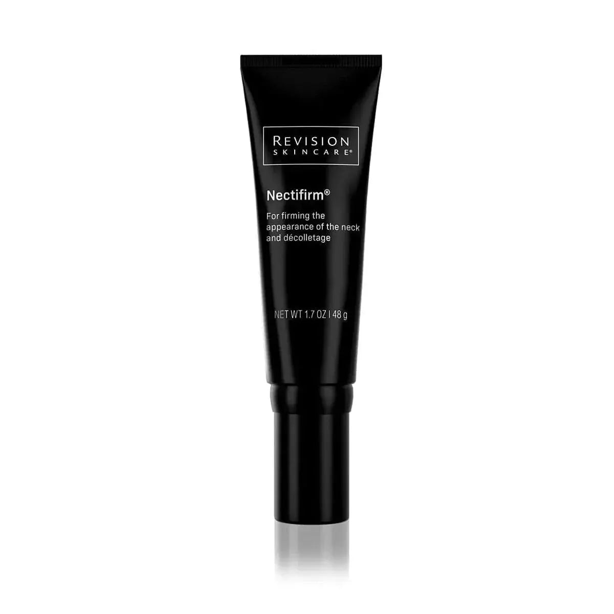 Revision Skincare Nectifirm Neck Cream tube in black with white label, 1.7 oz on Tampa Home & Garden Store
