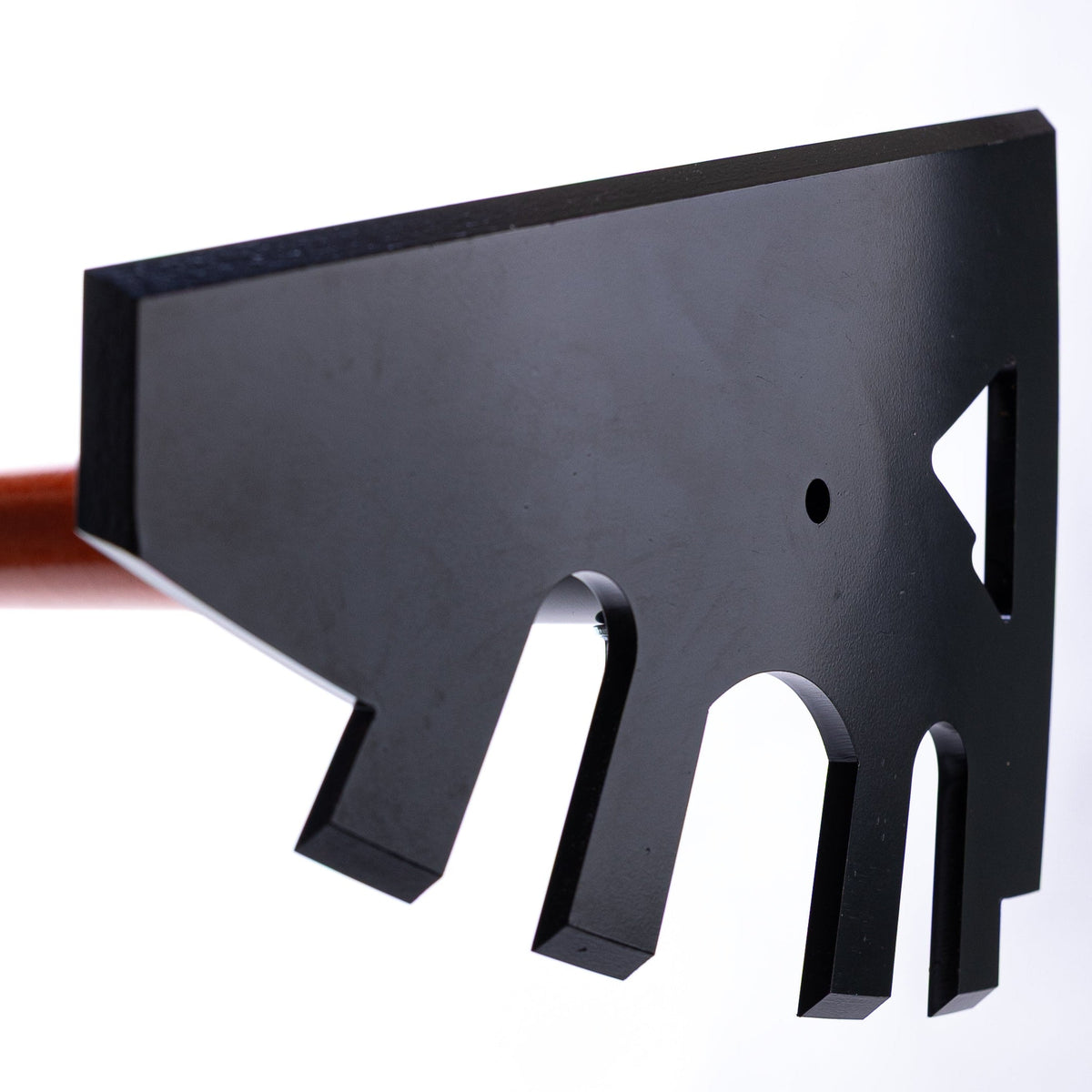 Rex wall-mount rack by Backslope Tools, black metal with curved hooks on Tampa Home & Garden Store