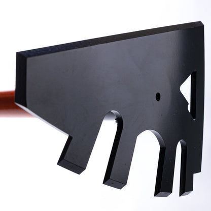 Rex wall-mount rack by Backslope Tools, black metal with curved hooks on Tampa Home & Garden Store