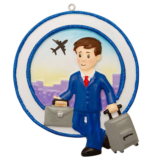 Traveling Business Man Ornament - Tampa Home & Garden Store