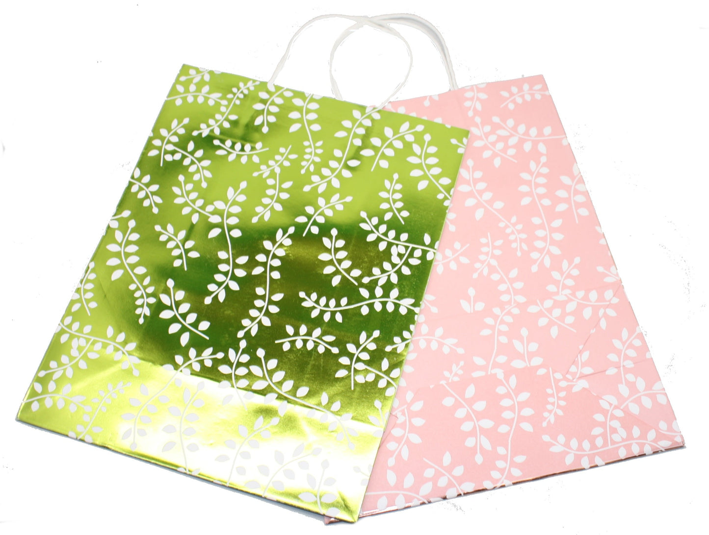 Large Kraft Gift Bag 2 Pack - Foil Vine