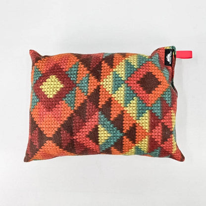 RFP Pillow Ultralight backpacking pillow by Hilltop Packs with red teal orange pattern on Tampa Home & Garden Store