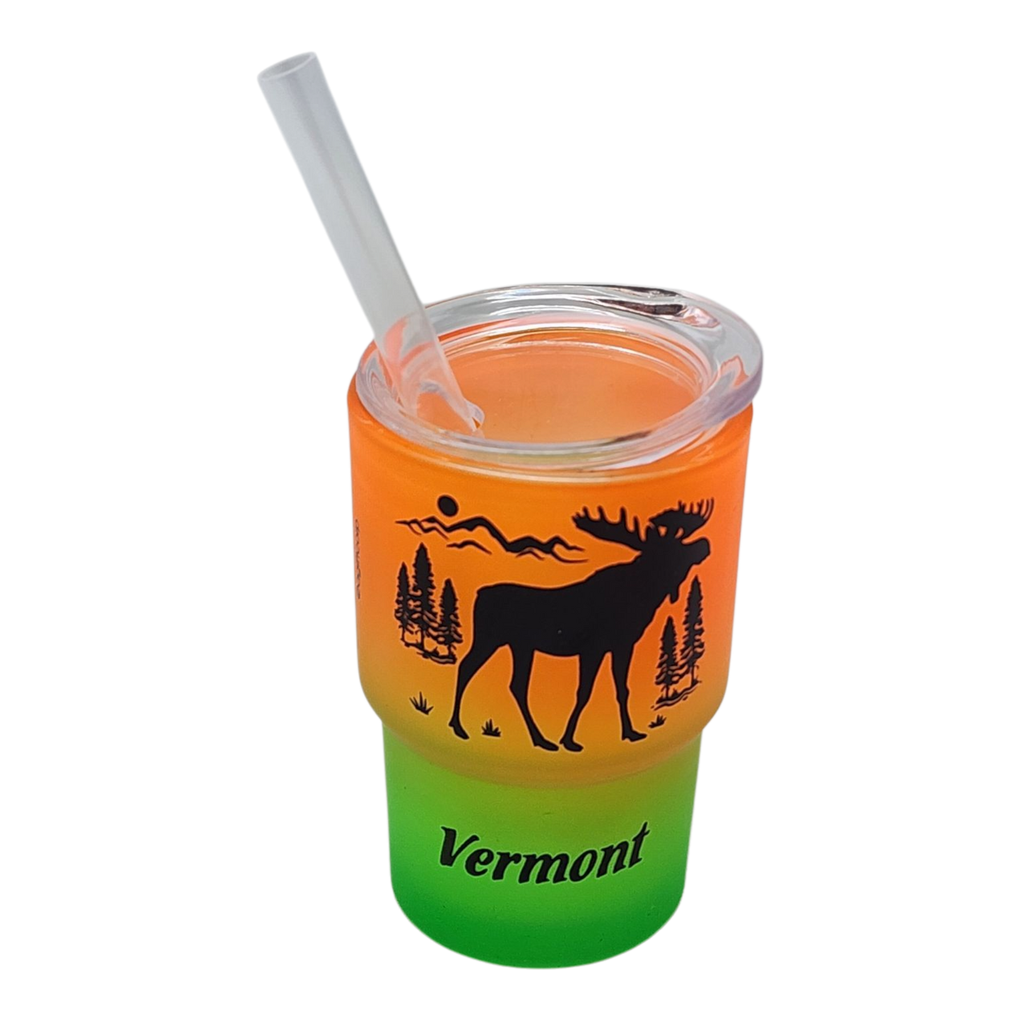 Vermont Glass Moose Shooter 2 oz - Twilight Chill