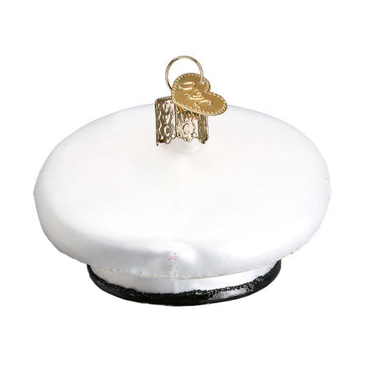 Ornement en verre de casquette de marine