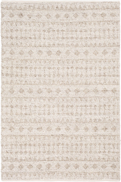 Argonne Area Rug by Boutique Rugs in soft beige with geometric diamond motifs on Tampa Home & Garden Store