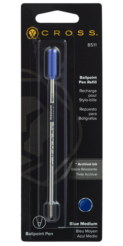 Ballpoint pen refill blue medium by A.T. Cross, single pack on Tampa Home & Garden Store