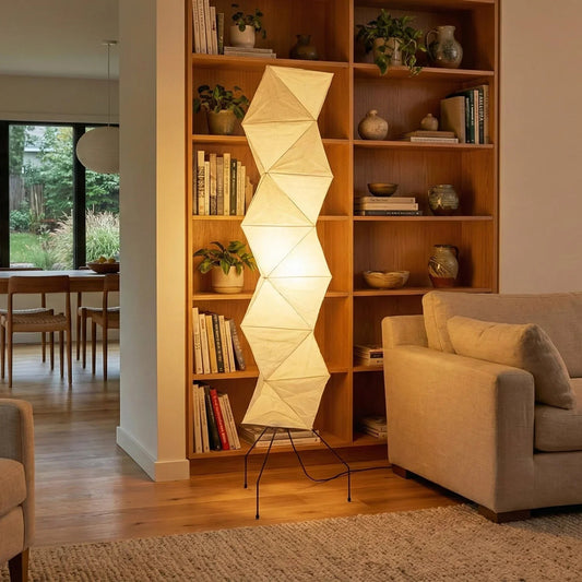 Origami Paper Floor Lamp 74" Rhombus Japanese Style E26 Light - Tampa Home & Garden Store