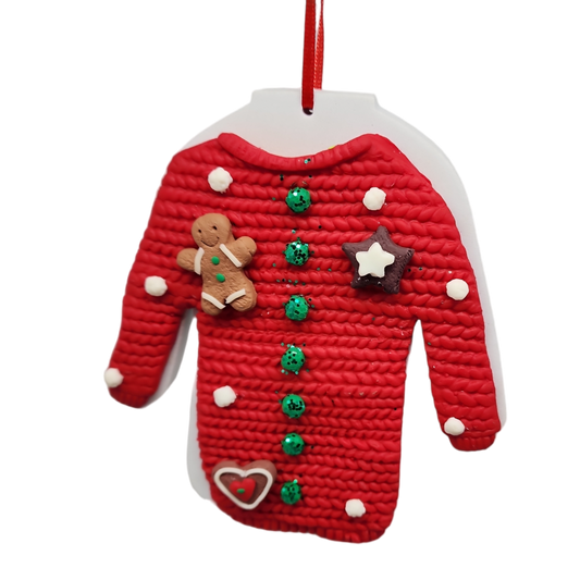 Claydough 'Icing' Ugly Sweater - Red - Tampa Home & Garden Store