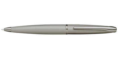 ATX Sandblasted Titanium Gray Ballpoint Pen by A.T. Cross with knurled metal body and clip on Tampa Home & Garden Store