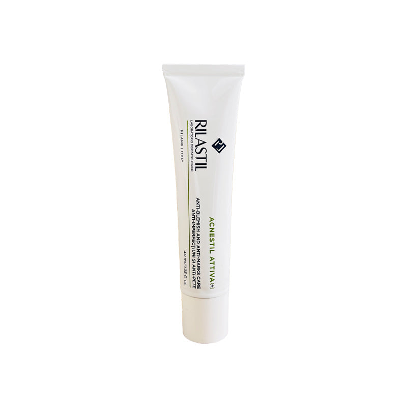Rilastil Acnestil Attiva anti-blemish cream tube white with black/green 40ml Beauty Care Bag on Tampa Home & Garden Store