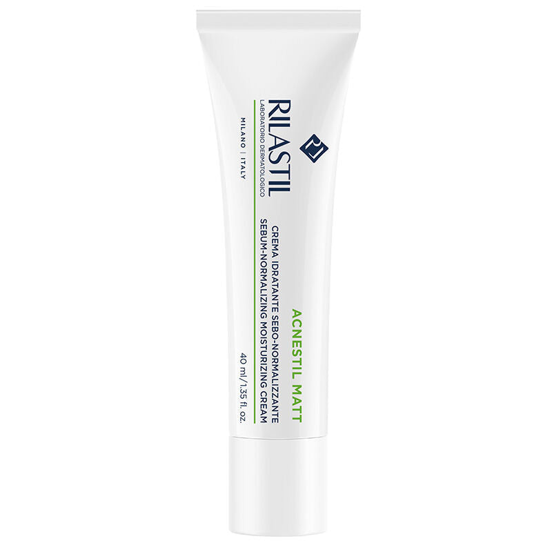 Rilastil Acnestil Matt Mattifying Moisturizer Cream tube white with blue logo 40 ml on Tampa Home & Garden Store
