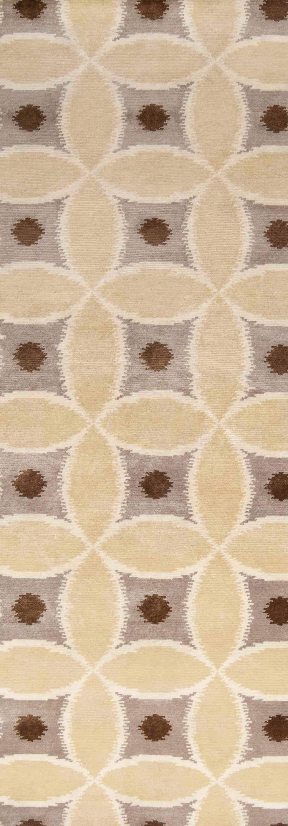 Rindge Area Carpet rug by Boutique Rugs in beige, taupe, and brown geometric pattern on Tampa Home & Garden Store
