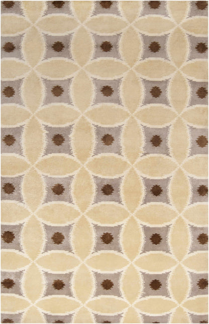 Rindge Area Carpet rug by Boutique Rugs in beige taupe with brown dot accents on Tampa Home & Garden Store