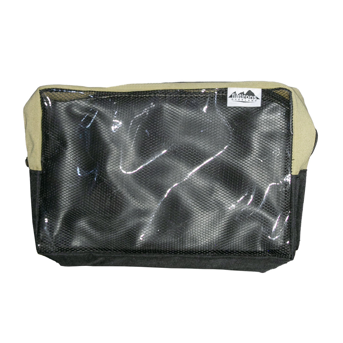 RiPouch Velcro Bag Full 8x12 with black ripstop fabric and tan trim by Flatirons Overland on Tampa Home & Garden Store