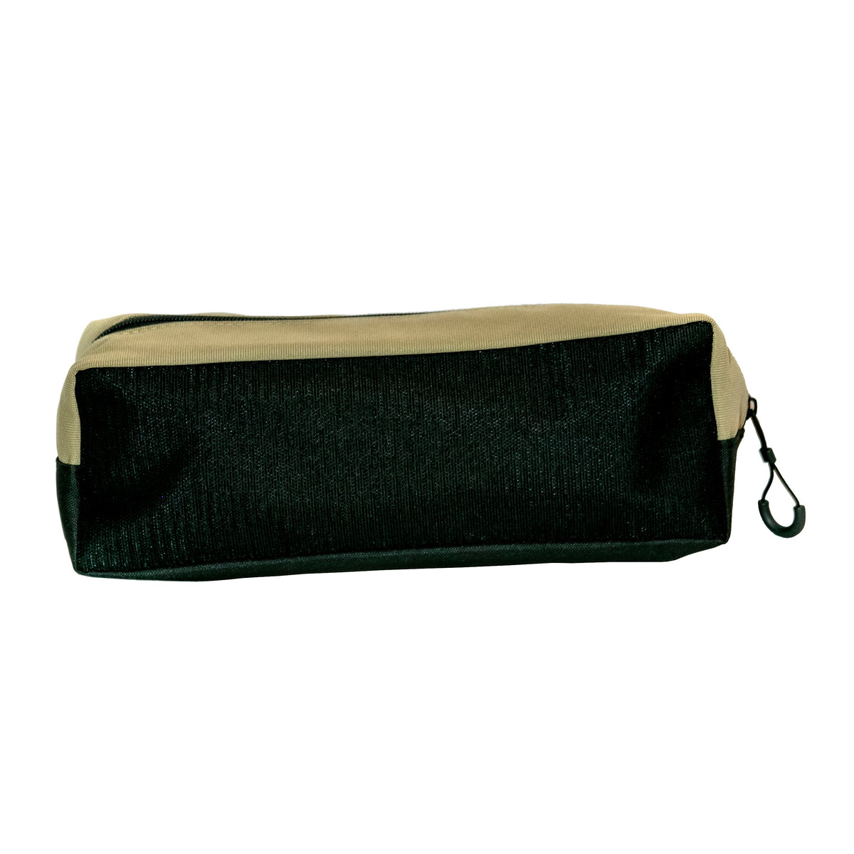 RiPouch Velcro Bag Standard 4x12 in black fabric with tan trim, Flatirons Overland tool pouch on Tampa Home & Garden Store