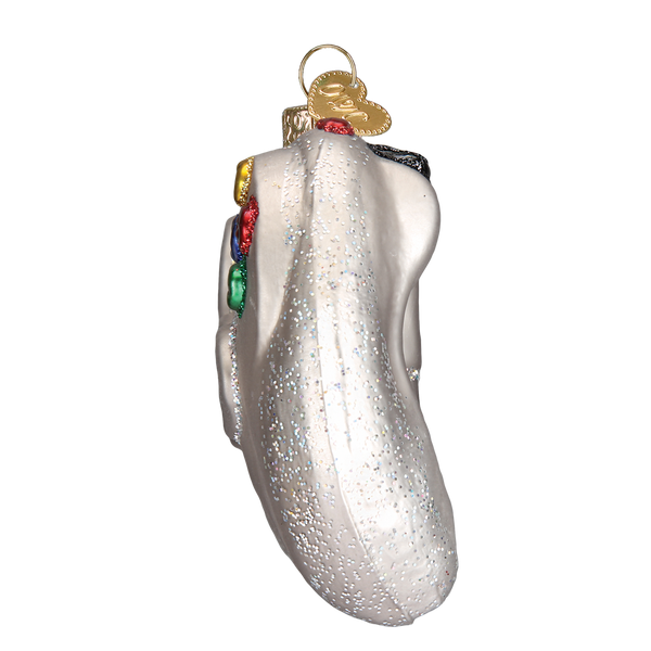 Video Game Controller Ornament silver glass with red, green buttons and glitter on Tampa Home & Garden Store