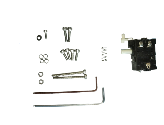 GRIP TECH TOOLS Nemo Saw repair kit with screws, nuts, washers, springs and electric switch on Tampa Home & Garden Store